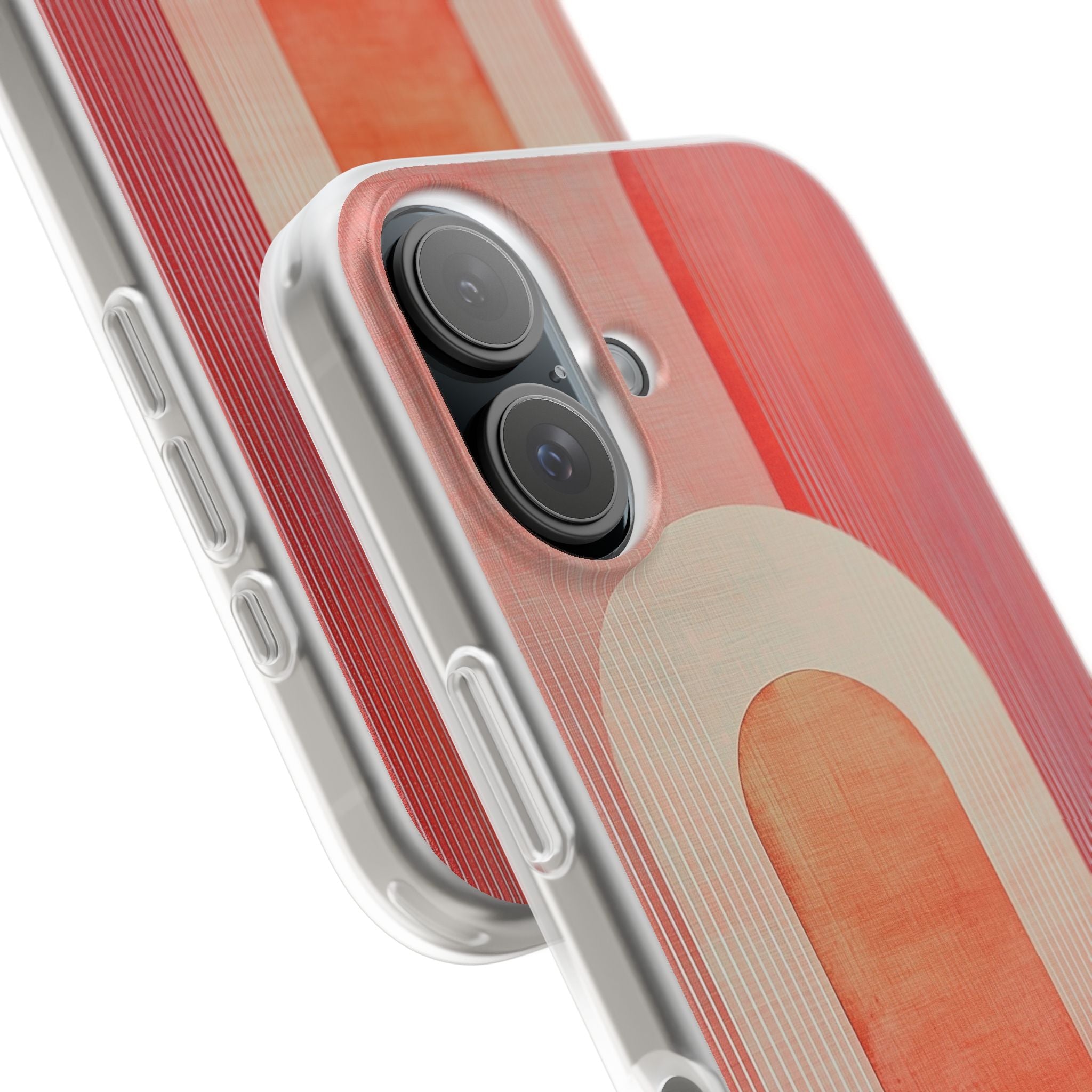 Crimson Arches iPhone 16 Case - Soft