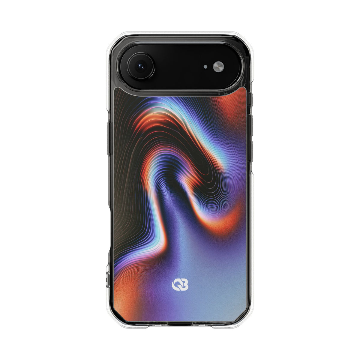 Prismatic Resonance · Clear Impact Magnetic Phone Case for iPhone · Purple