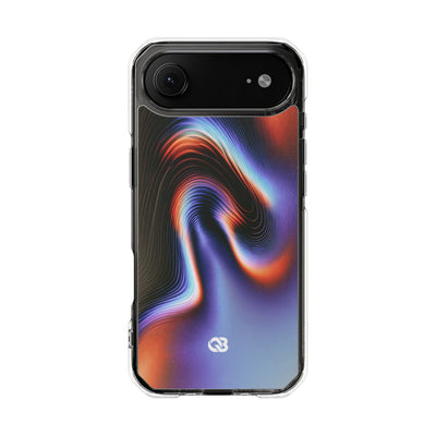 Prismatic Resonance · Clear Impact Magnetic Phone Case for iPhone · Purple