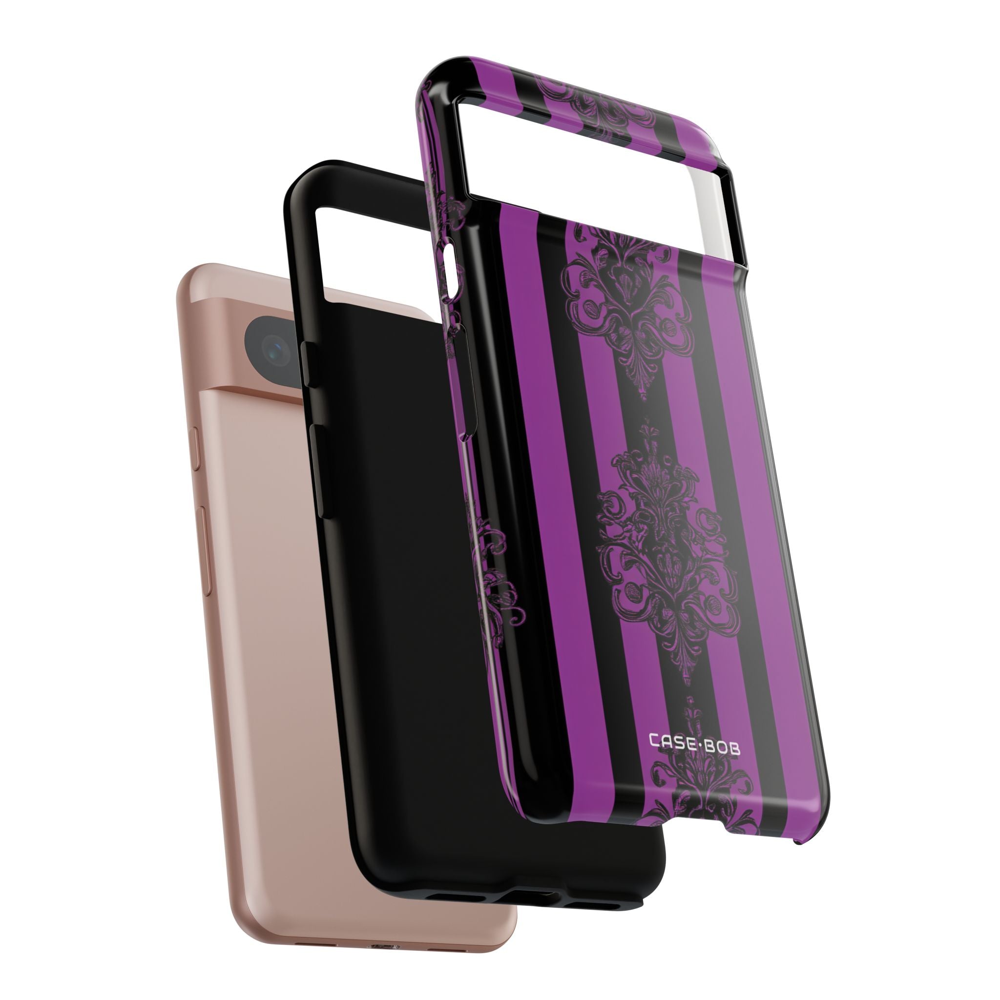 Damask Elegance Purple Google Pixel 8 Case - Tough