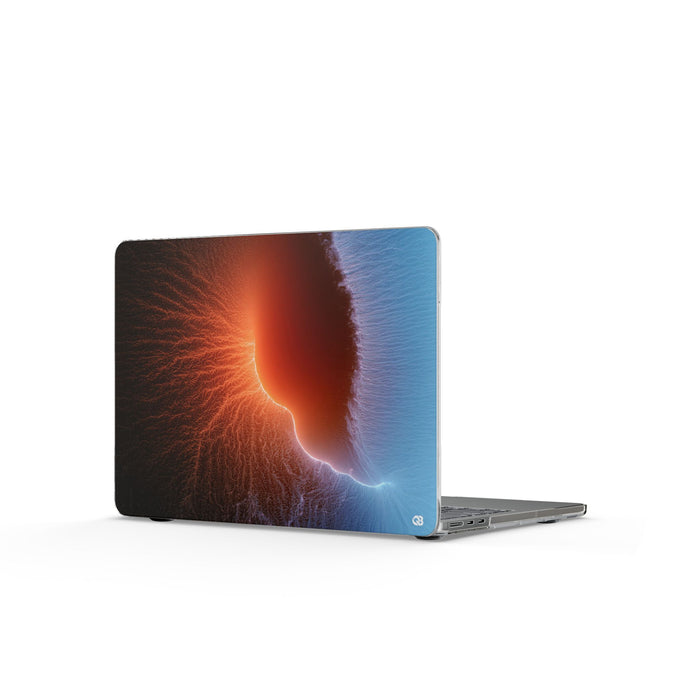 Thermal Aura Pulse · Clear Hard Case for MacBook · Blue