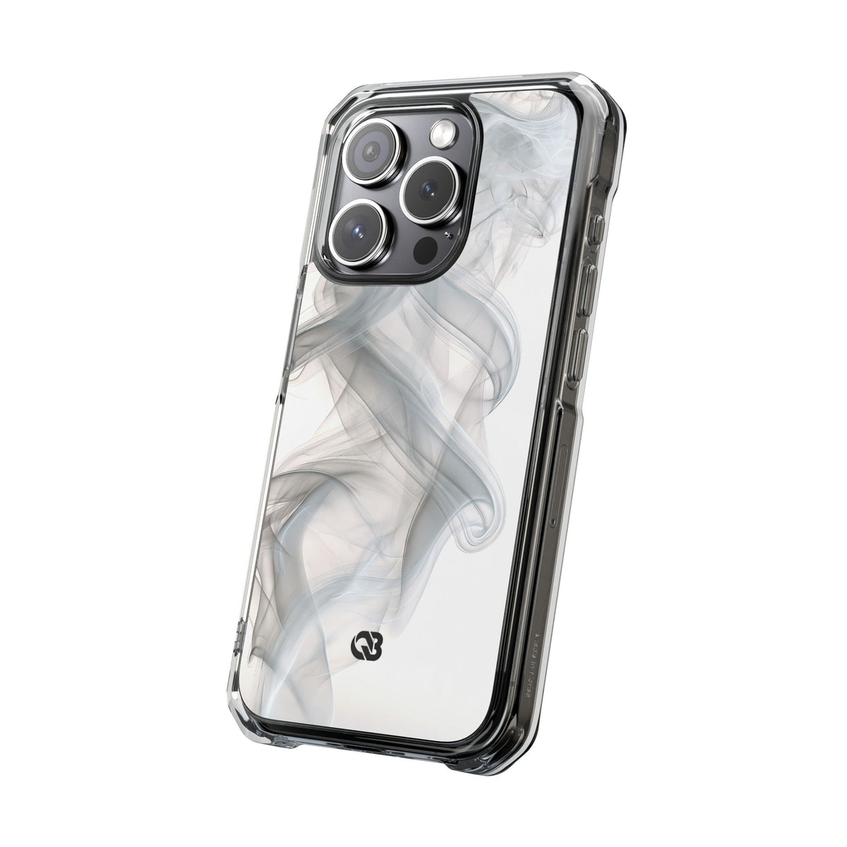 Vapor Noir · Clear Impact Magnetic Phone Case for iPhone ·  White