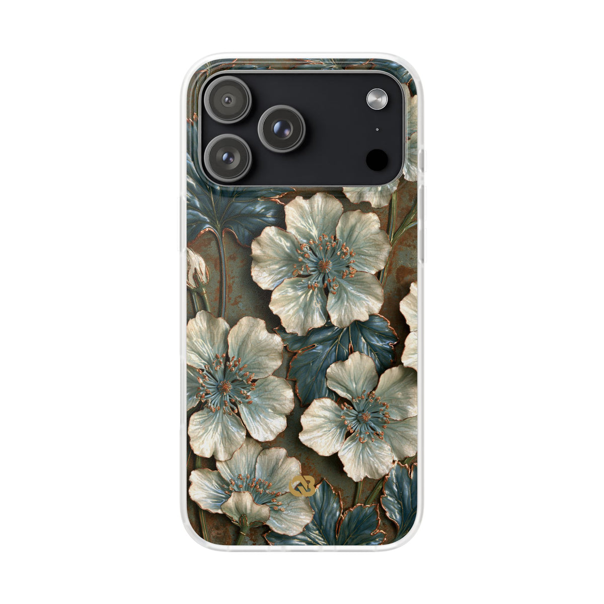 Gilded Blossom Reverie · Lite Phone Case for iPhone ·  Teal