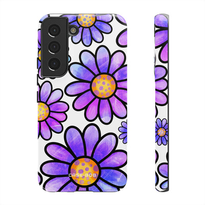 Polka Dot Blooms Samsung S22 Case - Tough
