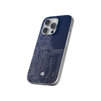 Blue Lite Phone Case for iPhone - Cobalt Data Stream