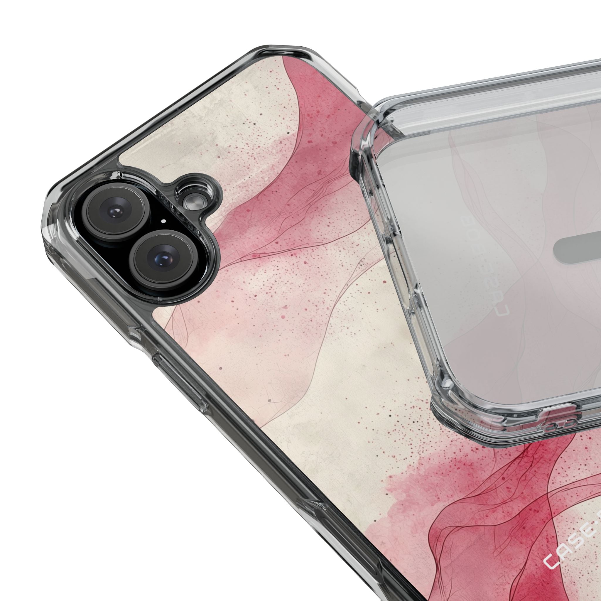 Crimson Waves iPhone 16 Plus Case - Impact