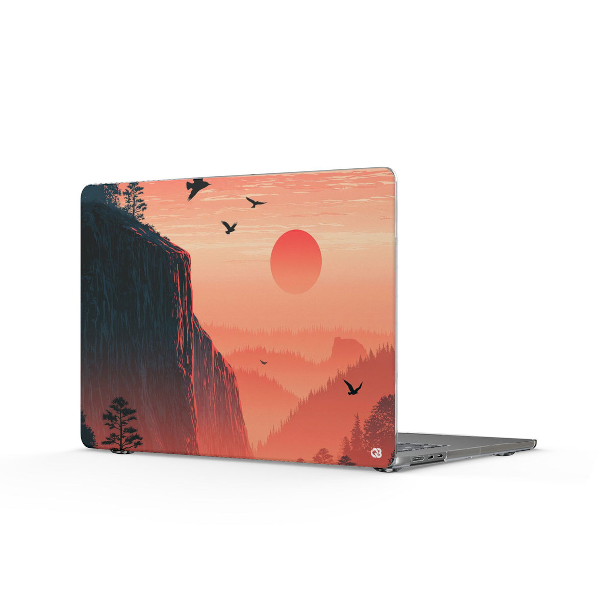 Canyon Dusk · Clear Hard Case for MacBook · Orange