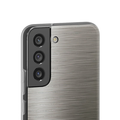 Grey Lite Phone Case for Samsung - Brushed Industrial Steel