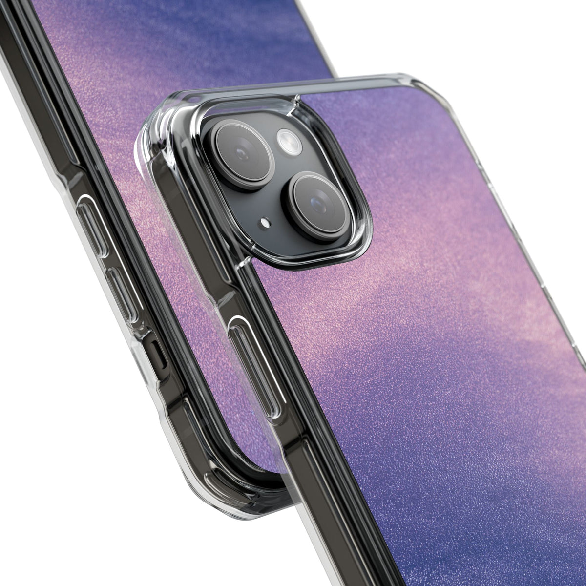 Ethereal Violet Glow · Clear Impact Magnetic Phone Case for iPhone · Purple