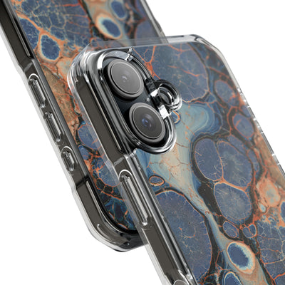 Astral Orb Resonance · Clear Impact Magnetic Phone Case for iPhone · Blue