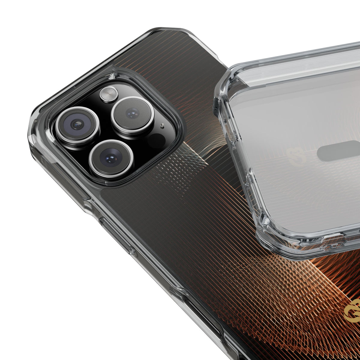 Amber Meridian · Clear Impact Magnetic Phone Case for iPhone · Black