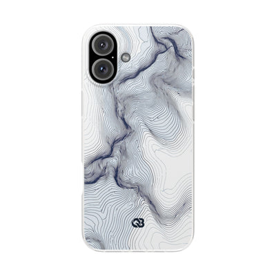 Nordic Ridge Contour · Lite Phone Case for iPhone ·  White