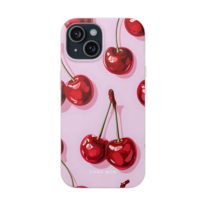 Glossy Cherry Burst iPhone 15 Case - Soft - CASE•BOB