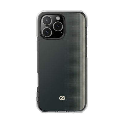 Grey Impact MagSafe Phone Case for iPhone - Charcoal Tech Grid