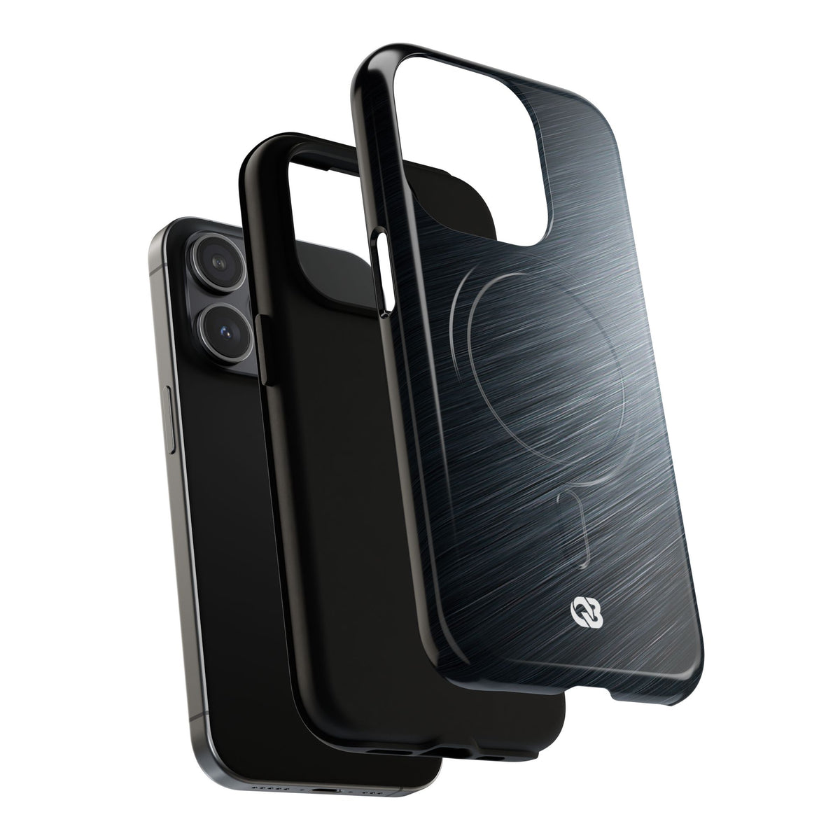 Brushed Obsidian Steel · Tough 2.0 Magnetic Phone Case for iPhone · Grey