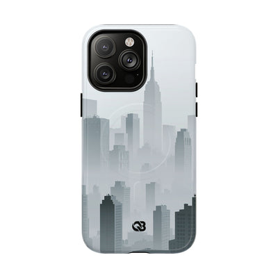 Grey Tough 2.0 Magsafe Phone Case for iPhone - Steel Mist Skyline