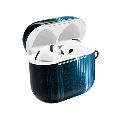 Nocturnal Cascade · Hard Case for AirPods & AirPods Pro · Black