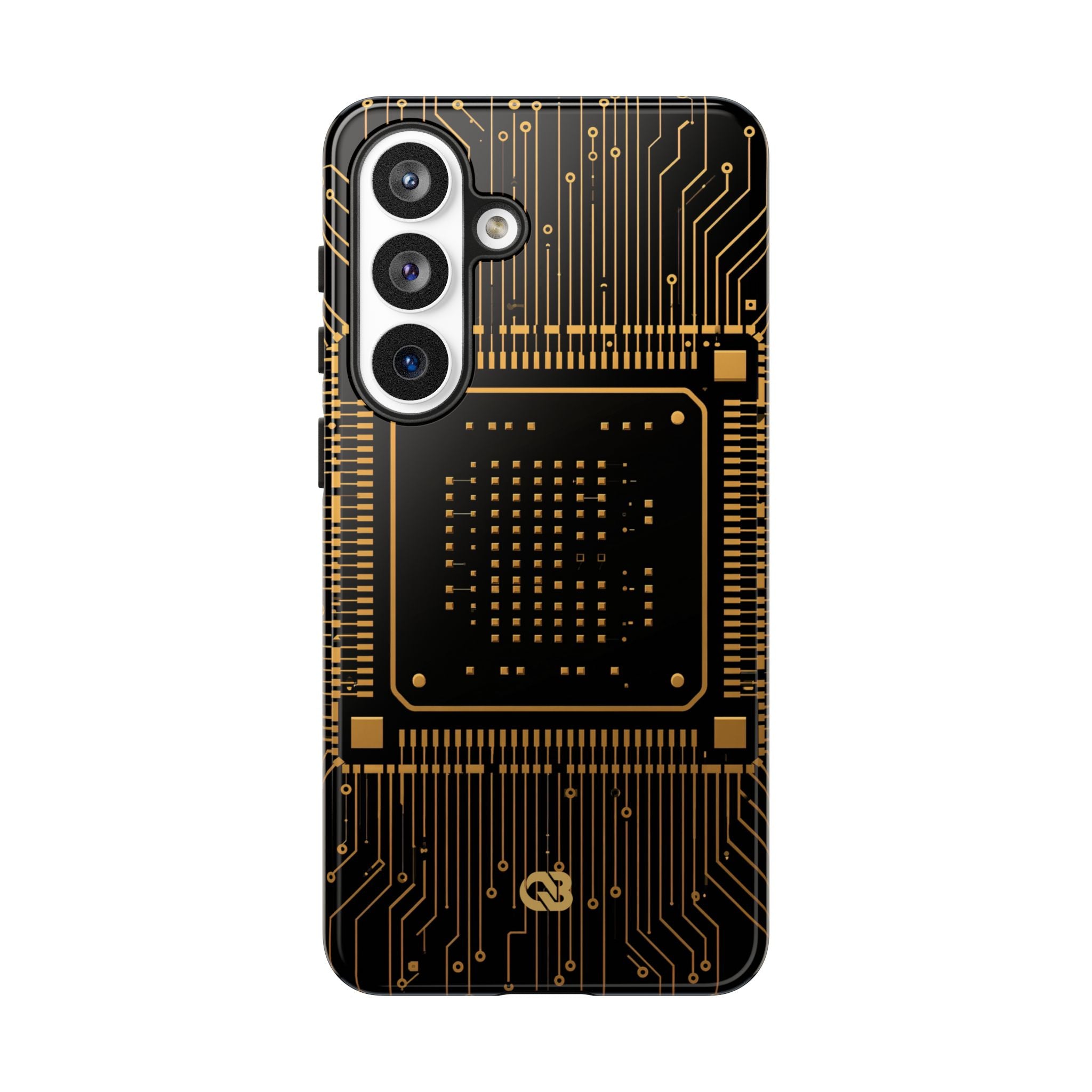Gold Tough Phone Case for Samsung - Cyber Gold Processor