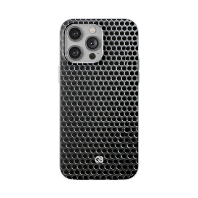Brushed Perforated Steel · Lite Phone Case for iPhone ·  Silver