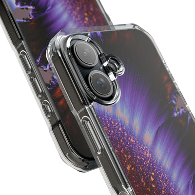 Ethereal Corona · Clear Impact Magnetic Phone Case for iPhone · Purple