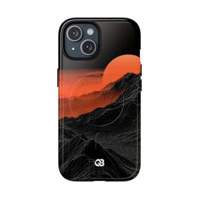 Solar Ridge Mesh · Tough 2.0 Magnetic Phone Case for iPhone · Black