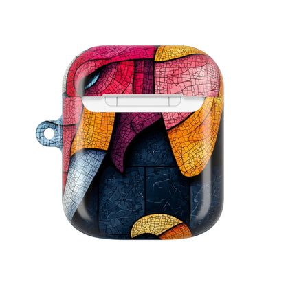 Blue Mosaic Elephant - AirPods Case
