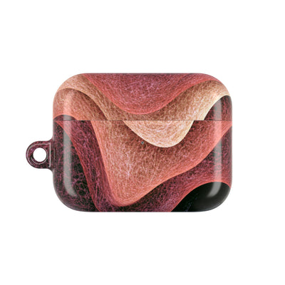 Rose Contour Waves · Hard Case for AirPods & AirPods Pro · Pink