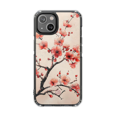 Crimson Silk Flora · Impact Handyhülle für iPhone · Magsafe