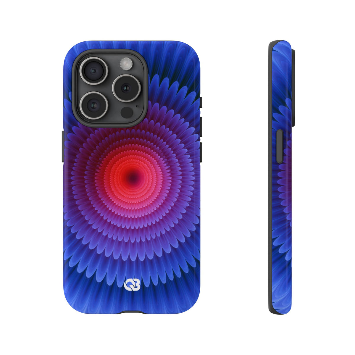 Radial Spectrum Bloom · Tough Phone Case for iPhone · Blue