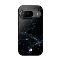 Black Tough Phone Case for Google Pixel - Arctic Neural Mesh
