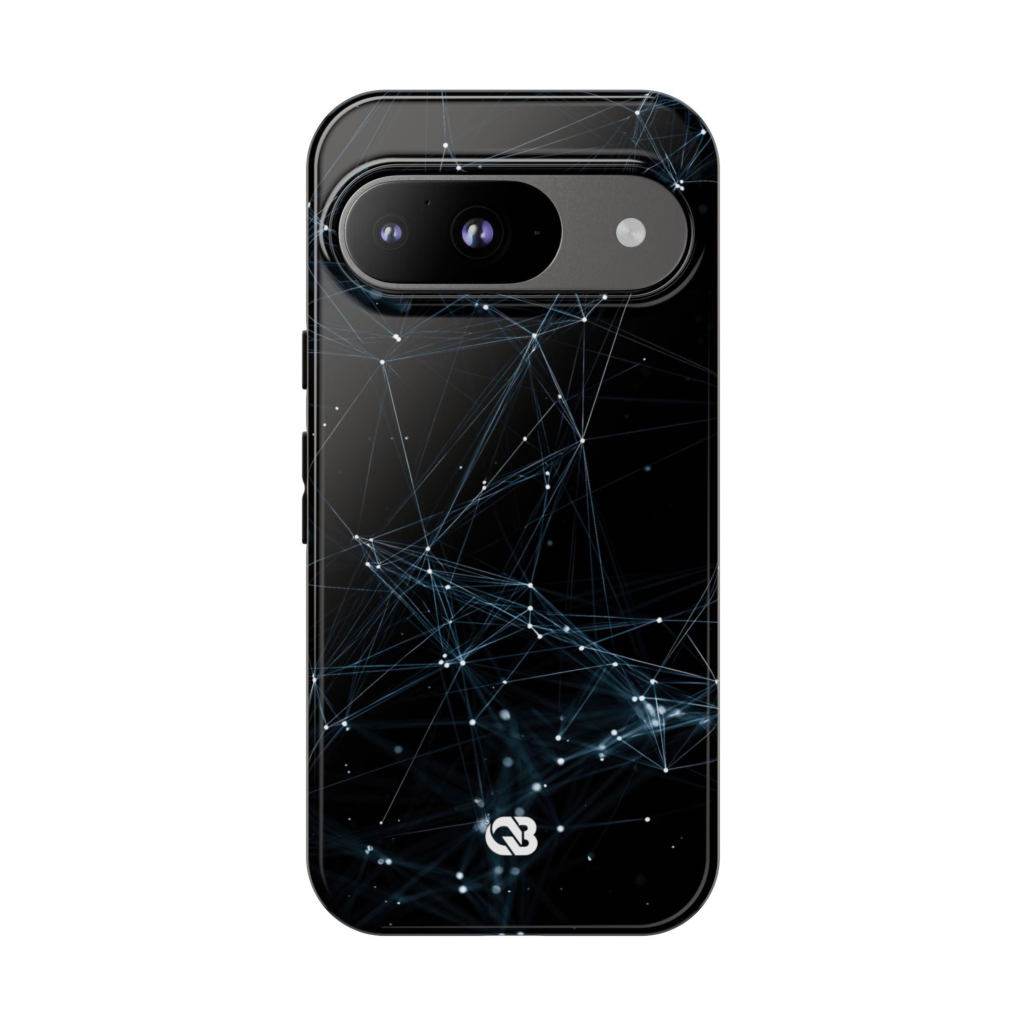 Black Tough Phone Case for Google Pixel - Arctic Neural Mesh