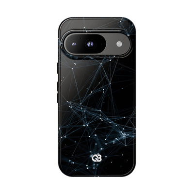 Black Tough Phone Case for Google Pixel - Arctic Neural Mesh
