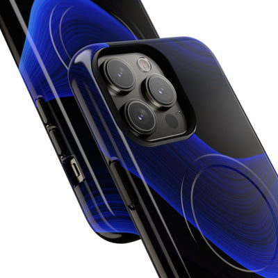 Blue Tough 2.0 Magsafe Phone Case for iPhone - Electric Cobalt Flow