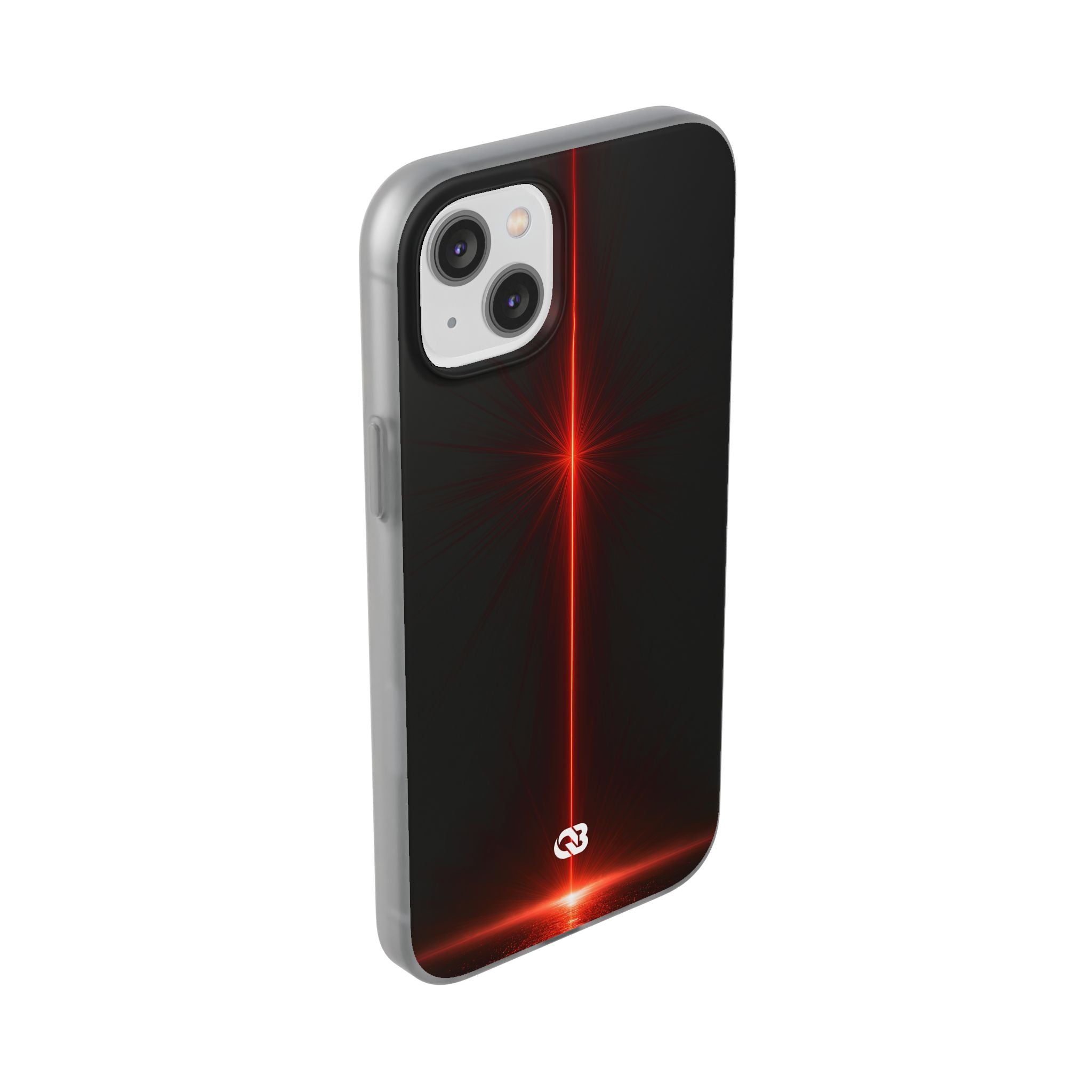 Red Lite Phone Case for iPhone - Crimson Flare Vector
