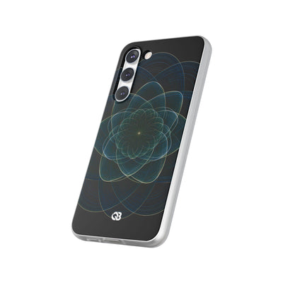 Blue Lite Phone Case for Samsung - Celestial Wireframe Bloom