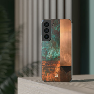 Teal Lite Phone Case for Samsung - Verdigris Copper Slab