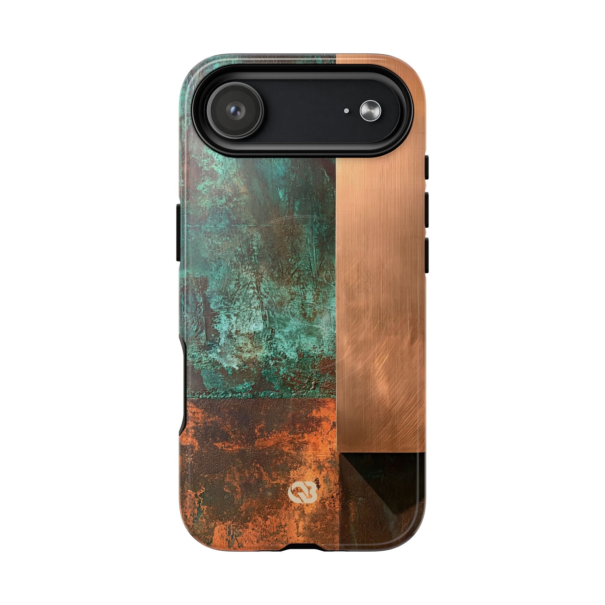 Teal Tough 2.0 Magsafe Phone Case for iPhone - Verdigris Copper Slab