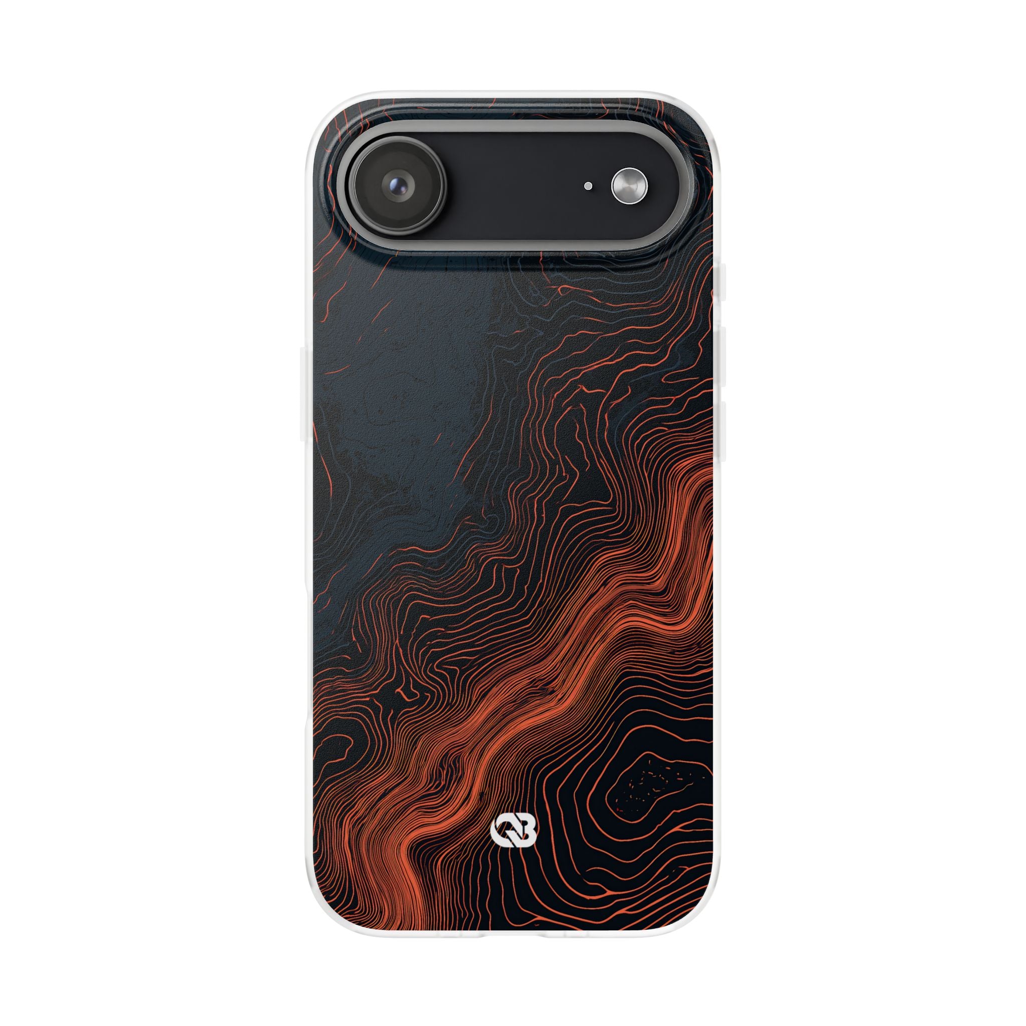 Black Lite Phone Case for iPhone - Volcanic Basalt Map