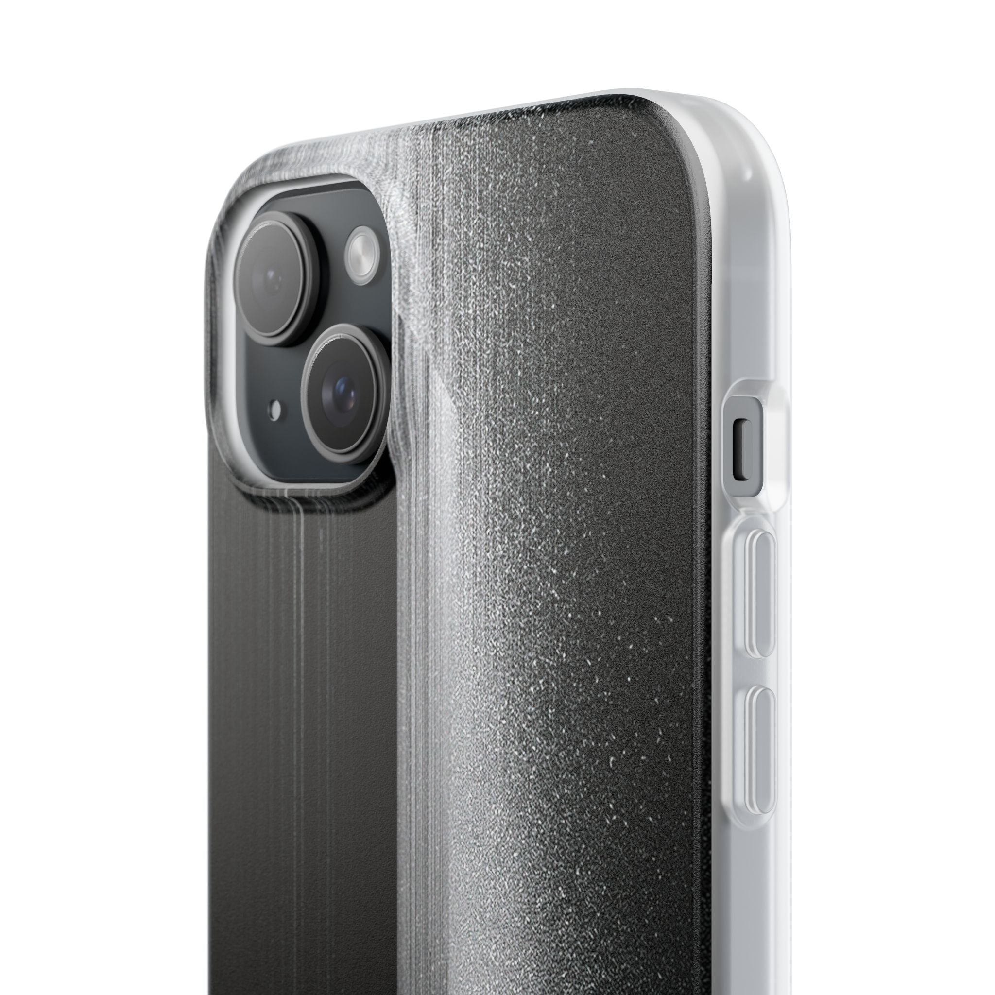 Black Lite Phone Case for iPhone - Brutalist Pixel Monolith