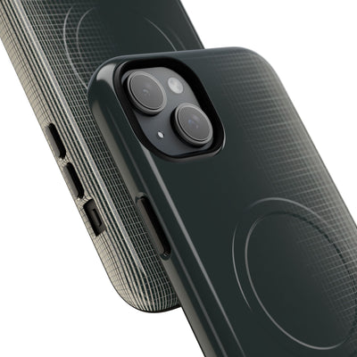 Grey Tough 2.0 Magsafe Phone Case for iPhone - Charcoal Tech Grid