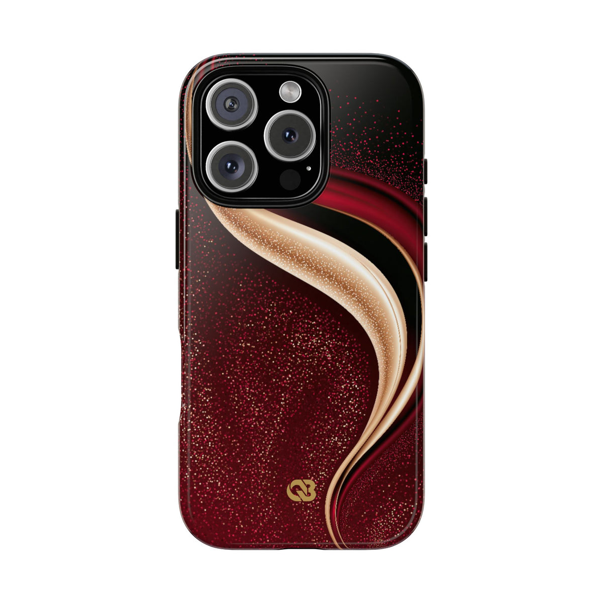 Gilded Crimson Flow · Tough Phone Case for iPhone · Red