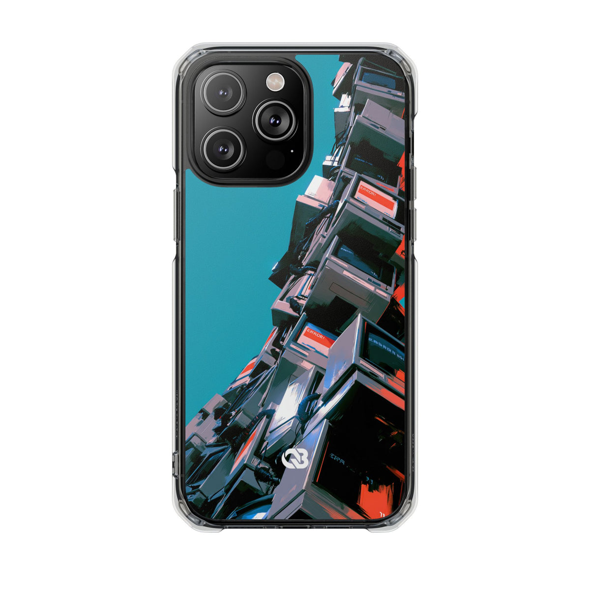 System Error Spire · Clear Impact Magnetic Phone Case for iPhone · Teal