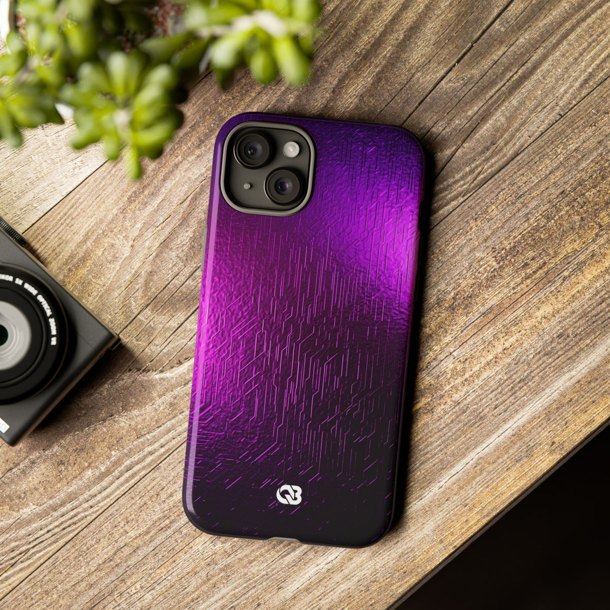 Violet Cyber Circuit · Tough Phone Case for iPhone · Purple