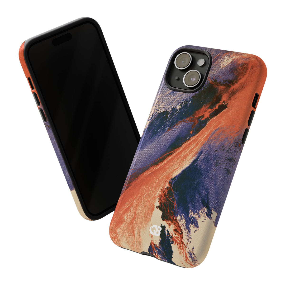 Solar Aura Drift · Tough Phone Case for iPhone · Orange
