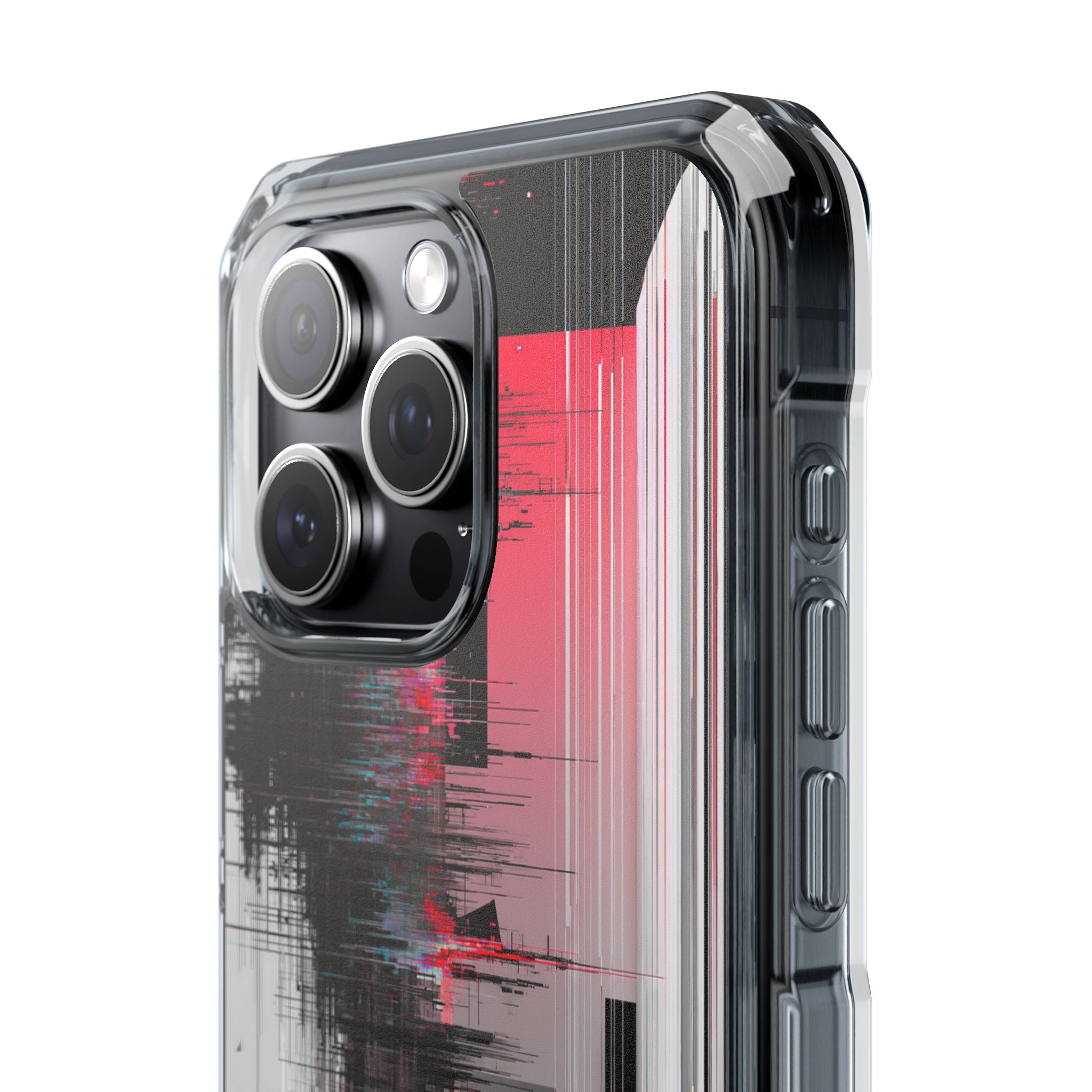 Black Impact MagSafe Phone Case for iPhone - Crimson Data Leak