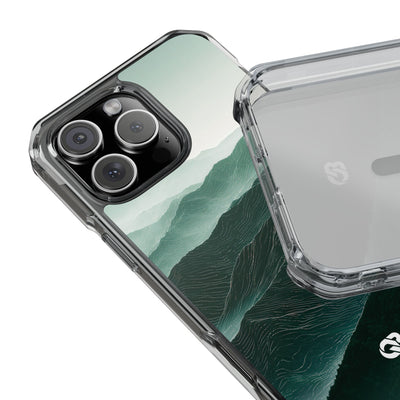 Alpine Mist · Clear Impact Magnetic Phone Case for iPhone · Green