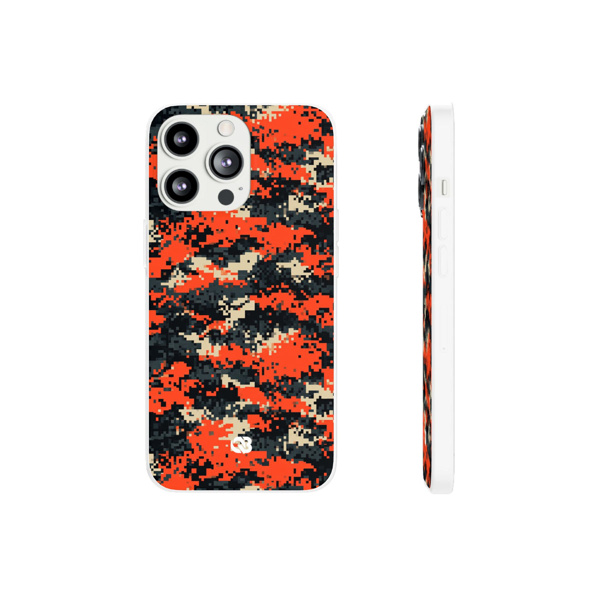 Signal Pixel Camo · Lite Phone Case for iPhone ·  Orange