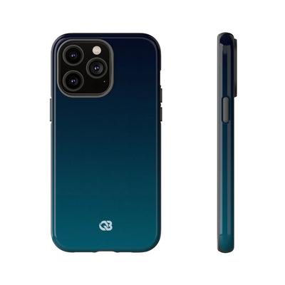 Teal Tough Phone Case for iPhone - Abyss Teal Haze