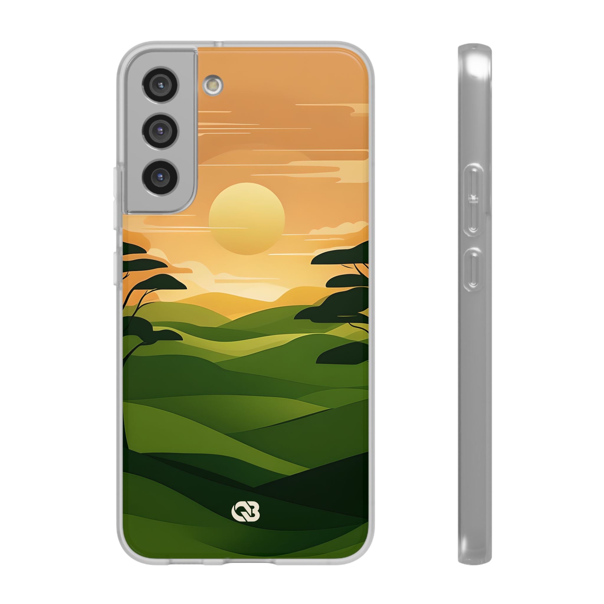 Verdant Horizon Sun · Soft Phone Case for Samsung