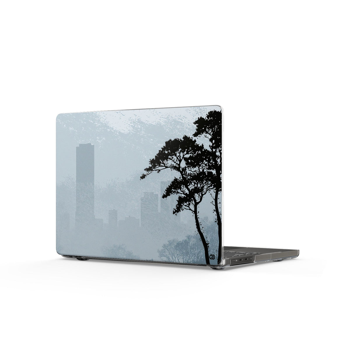 Misty Horizon · Clear Hard Case for MacBook · Blue